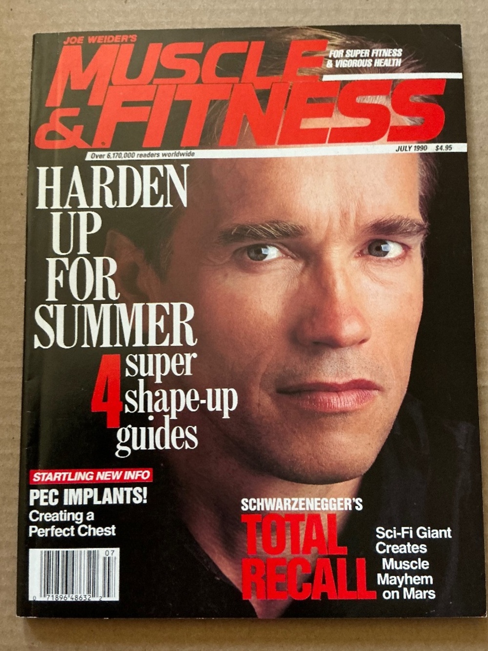 Joe Weider’s Muscle & Fitness Magazine July 1990 Arnold Schwarzenegger Cover